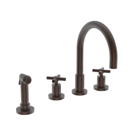 Newport Brass Kitchen Faucet With Side Spray in English Bronze 9911-07